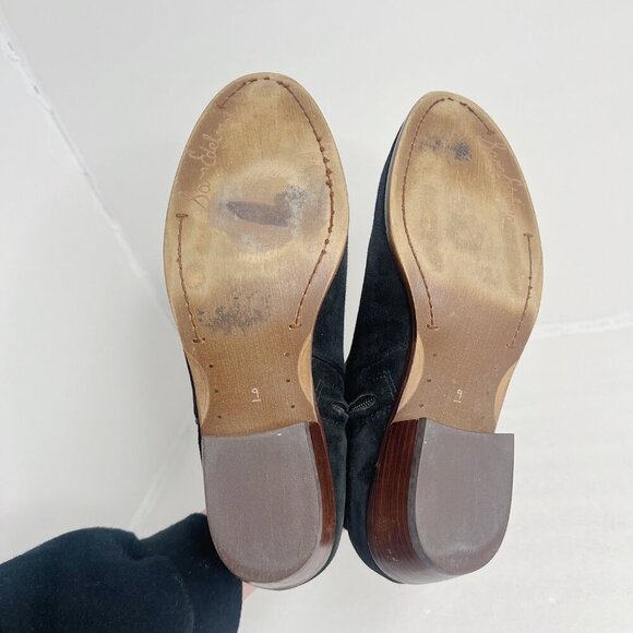 Sam Edelman Petty Black Suede Booties Ankle Boot Women's Size 9 - Picture 8 of 10